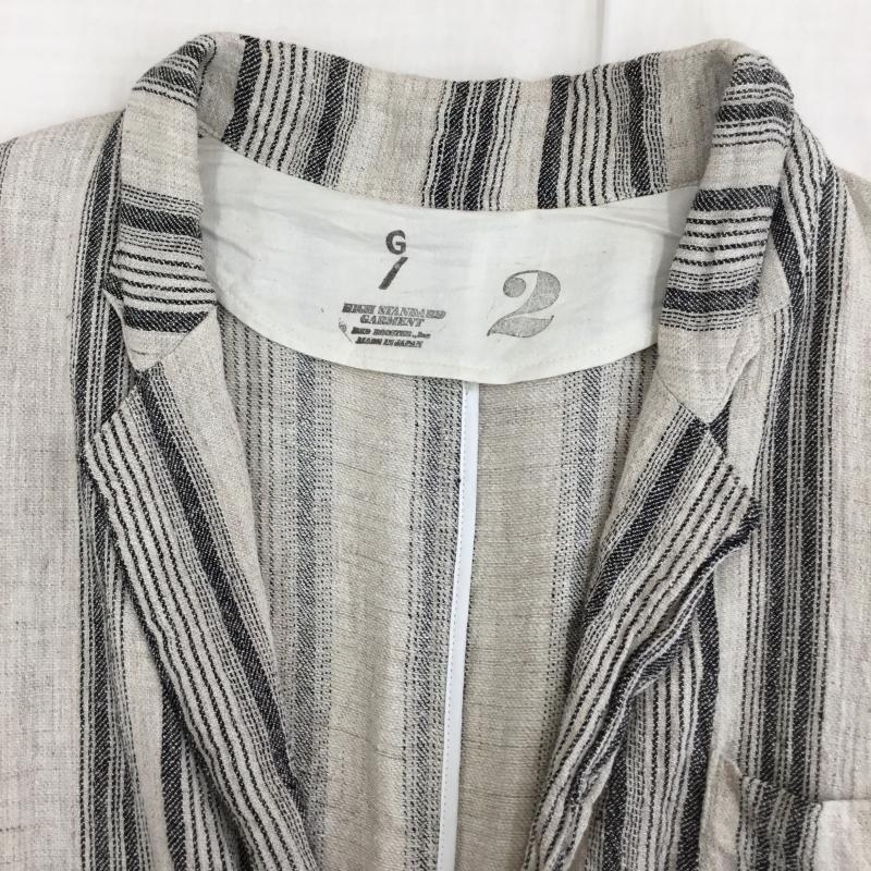 ＵＳフルギ US古着 ジャケット、上着 ジャケット、ブレザー Gurank グランク Lapel work JK 2 ストライプ ベージュ / ベージュ /  メンズ USED 古着 中古 10135821