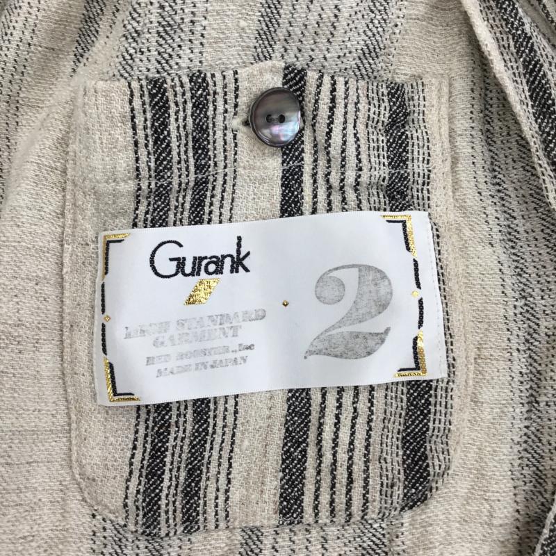 ＵＳフルギ US古着 ジャケット、上着 ジャケット、ブレザー Gurank グランク Lapel work JK 2 ストライプ ベージュ / ベージュ /  メンズ USED 古着 中古 10135821