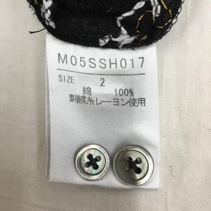 ＵＳＥＤ古着 USED/古着 シャツ、ブラウス 半袖 M05SSH017 刺繍 半袖 シャツ 黒 2 刺繍 黒 / ブラック /  メンズ USED 古着 中古 10135891