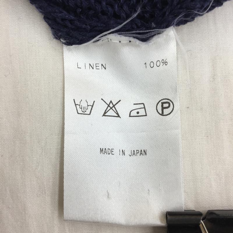 モヒート MOJITO カーディガン 長袖 MOJITO メッシュ カーディガン ネイビー L 無地 紺 / ネイビー /  メンズ USED 古着 中古 10135894