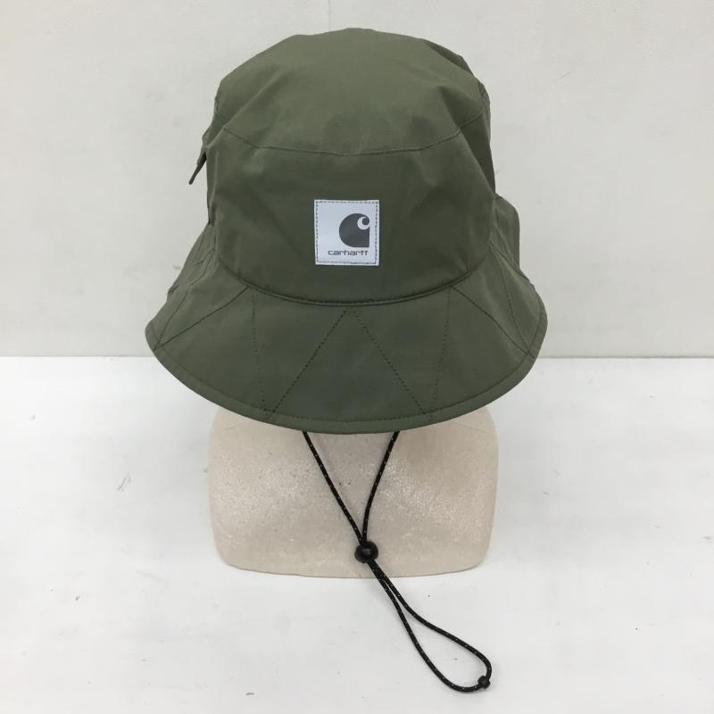 カーハートダブリューアイピー Carhartt WIP 帽子 ハット バケットハット FREE ロゴ、文字 カーキ / カーキ /  メンズ USED 古着 中古 10135924