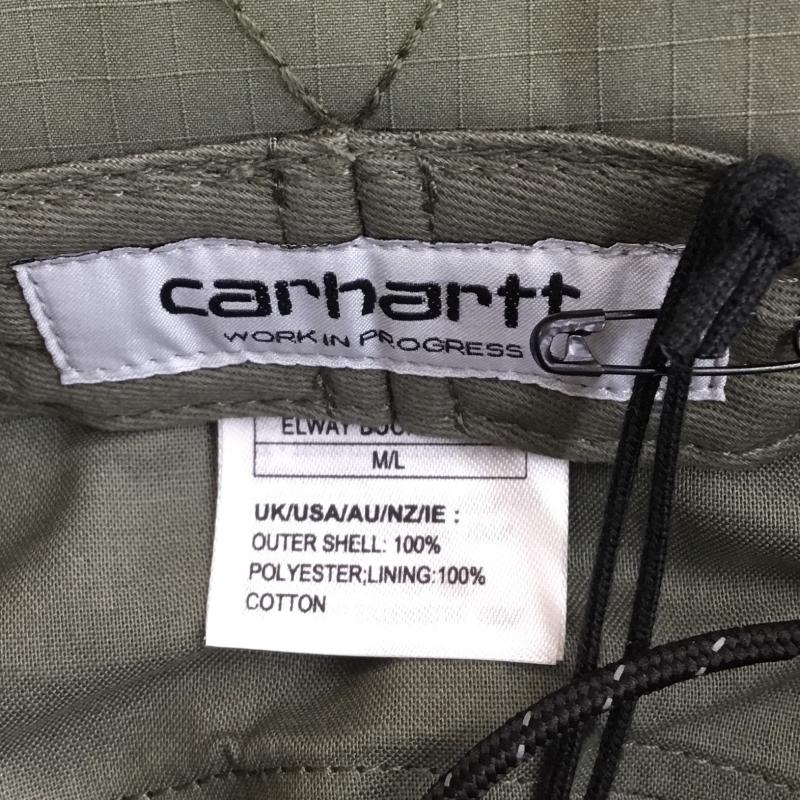 カーハートダブリューアイピー Carhartt WIP 帽子 ハット バケットハット FREE ロゴ、文字 カーキ / カーキ /  メンズ USED 古着 中古 10135924
