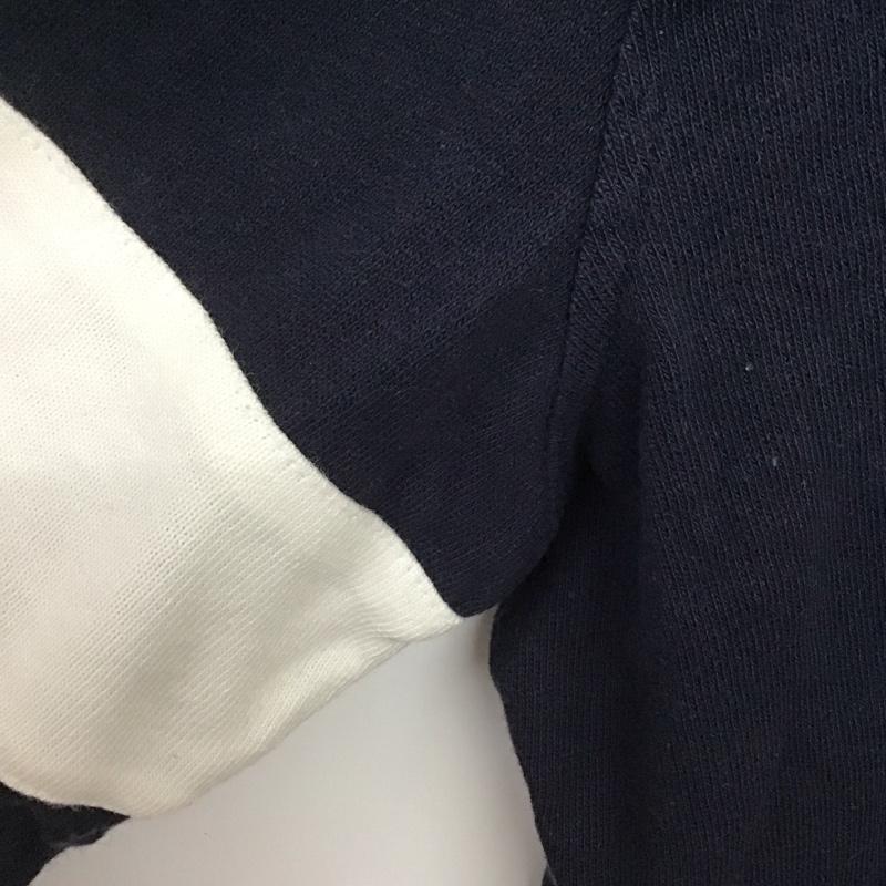 ノーティカ NAUTICA ポロシャツ 長袖 長袖ポロシャツ 長袖カットソー カラーシャツ XL ロゴ、文字 紺 / ネイビー /  メンズ USED 古着 中古 10135972