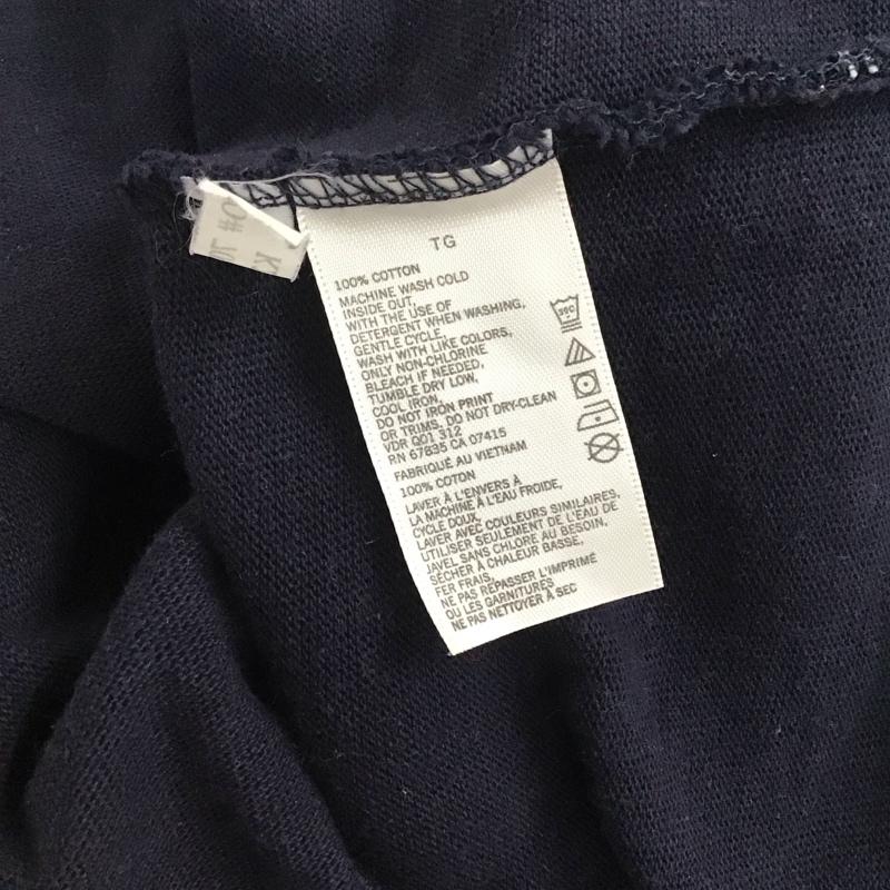 ノーティカ NAUTICA ポロシャツ 長袖 長袖ポロシャツ 長袖カットソー カラーシャツ XL ロゴ、文字 紺 / ネイビー /  メンズ USED 古着 中古 10135972