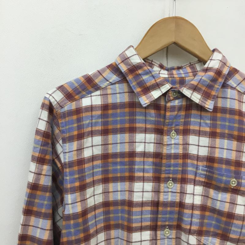 マーモット Marmot シャツ、ブラウス 長袖 ネルシャツ　TOMSJB80XB S チェック 赤 / レッド / X 橙 / オレンジ / X 青 / ブルー / X 白 / ホワイト /  メンズ USED 古着 中古 10136064