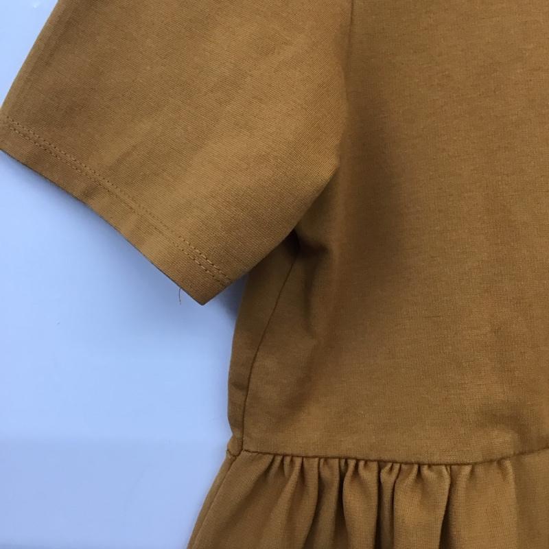ザラウーマン ZARA WOMAN カットソー 半袖 半袖カットソー クルーネック チュニック フレア 3L 無地 キャメル / キャメル /  レディース USED 古着 中古 10136100