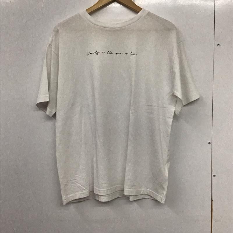 ローリーズファーム LOWRYS FARM Tシャツ 半袖 lf621058ad 半袖Tシャツ プリントTシャツ クルーネックカットソー FREE ロゴ、文字 白 / ホワイト /  レディース USED 古着 中古 10136123