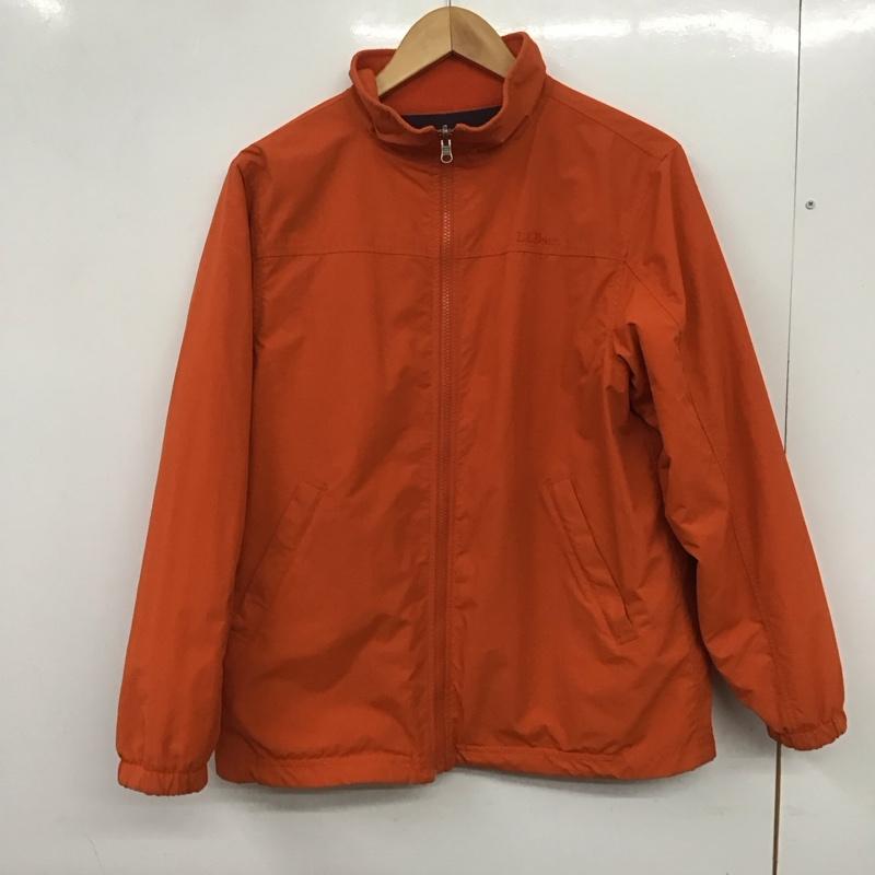 エルエルビーン L.L.Bean ジャケット、上着 ジャケット、ブレザー ジップアップジャケット フリースジャケット ナイロンジャケット リバーシブル XL ロゴ、文字 橙 / オレンジ /  ボーイズ USED 古着 中古 10136141