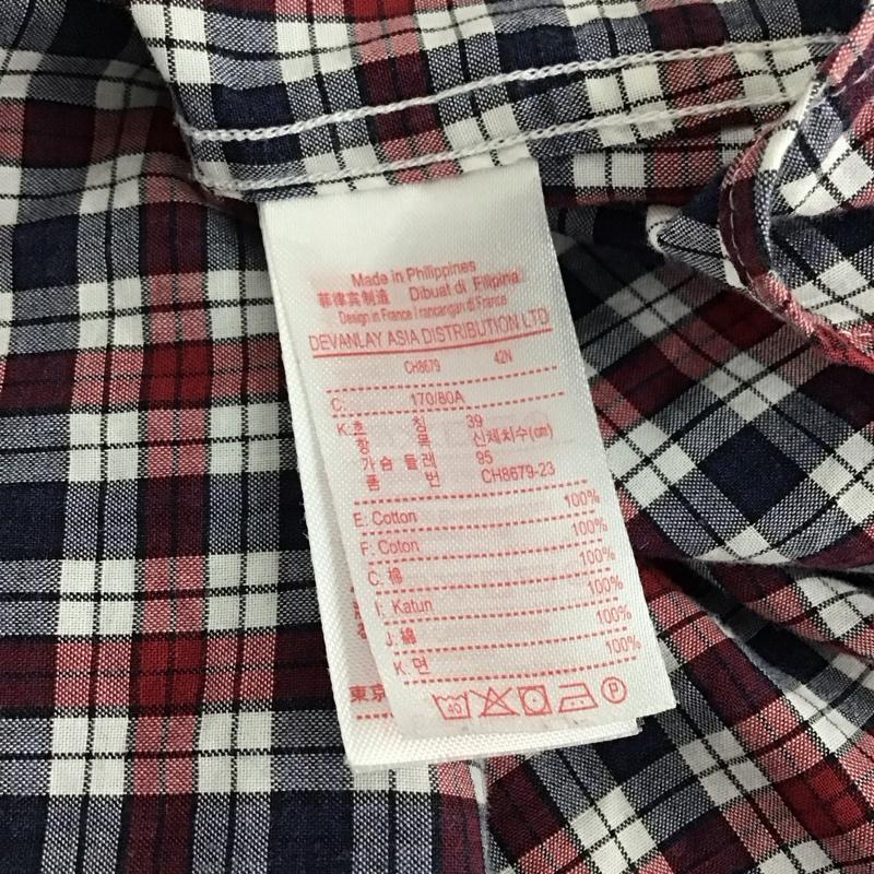 ラコステ LACOSTE シャツ、ブラウス 長袖 長袖シャツ チェックシャツ カラーシャツ ボタンダウンシャツ チェック マルチカラー / マルチカラー /  メンズ USED 古着 中古 10136191