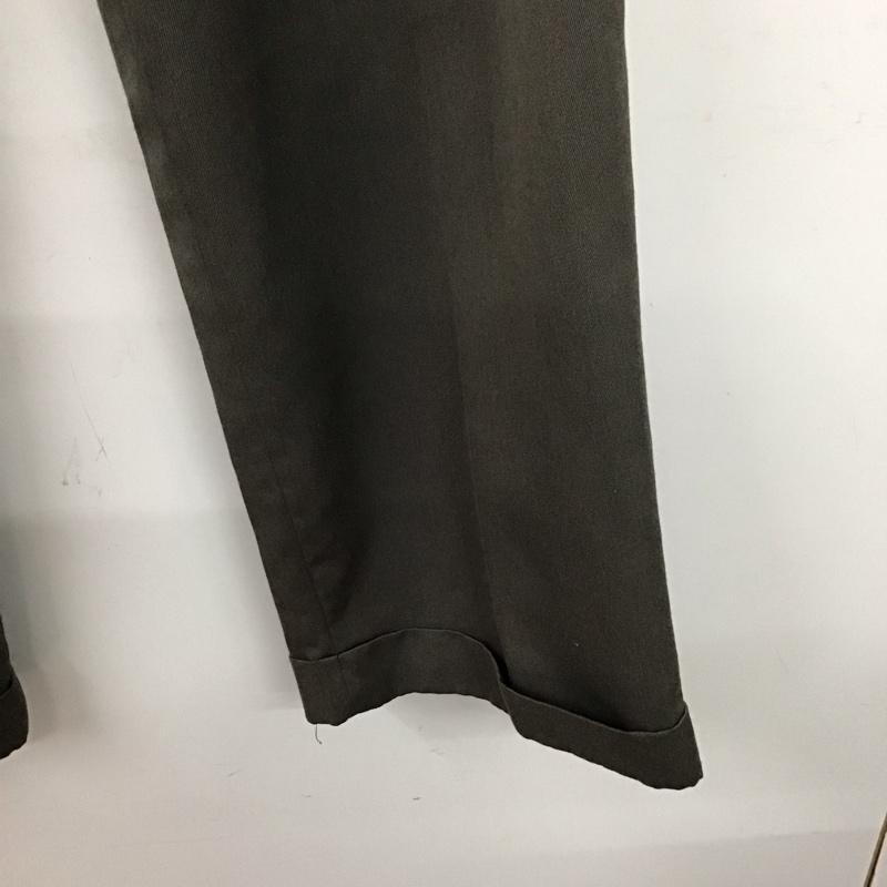 古着 USED パンツ スラックス スラックスパンツ ワイドパンツ センタータックパンツ 古着 34 無地 灰 / グレー /  メンズ USED 古着 中古 10136202
