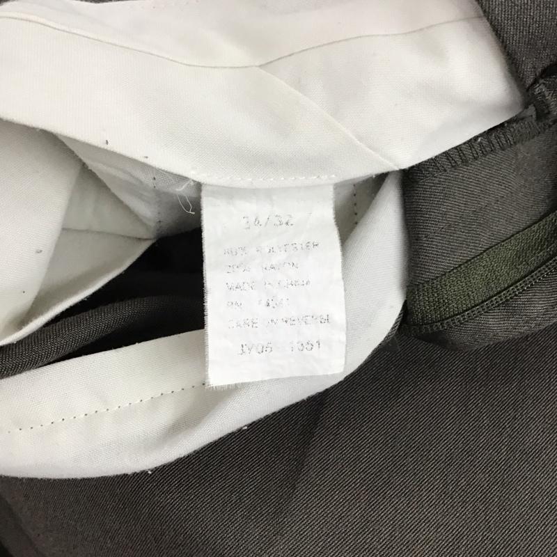 古着 USED パンツ スラックス スラックスパンツ ワイドパンツ センタータックパンツ 古着 34 無地 灰 / グレー /  メンズ USED 古着 中古 10136202