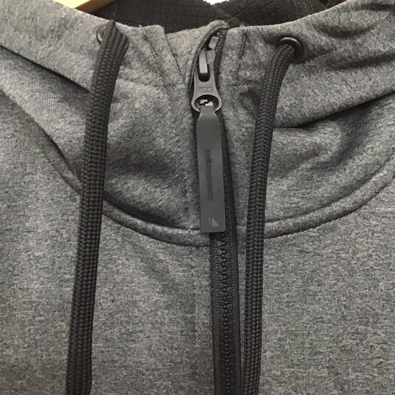 エルエルビーン L.L.Bean ジャケット、上着 ジャンパー、ブルゾン ジップアップジャケット ジップアップパーカー アウター L ロゴ、文字 灰 / グレー /  メンズ USED 古着 中古 10136223