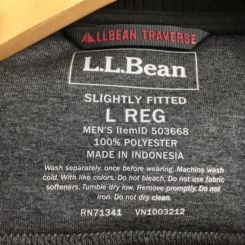 エルエルビーン L.L.Bean ジャケット、上着 ジャンパー、ブルゾン ジップアップジャケット ジップアップパーカー アウター L ロゴ、文字 灰 / グレー /  メンズ USED 古着 中古 10136223