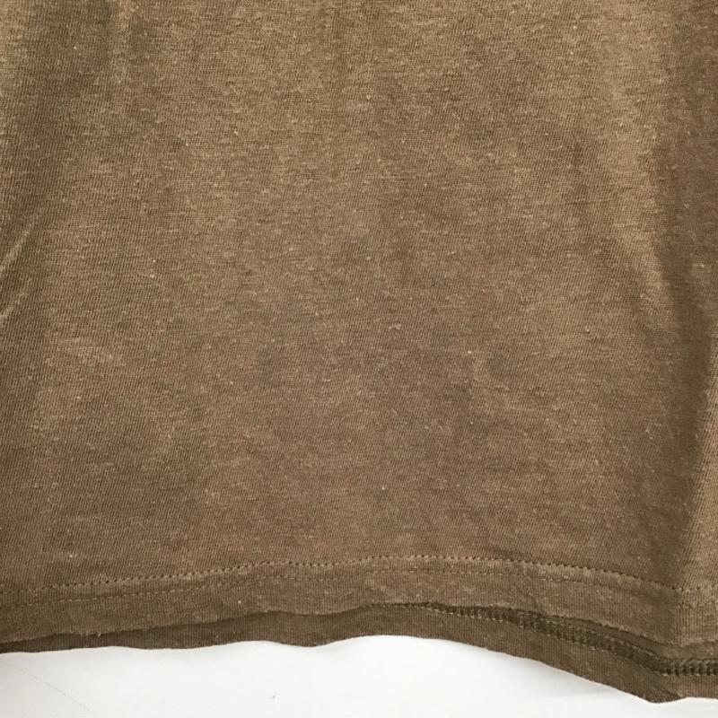 ジャーナルスタンダード JOURNAL STANDARD カットソー 半袖 半袖カットソー スクエアーネック プリントTシャツ 無地 茶 / ブラウン /  レディース USED 古着 中古 10136257