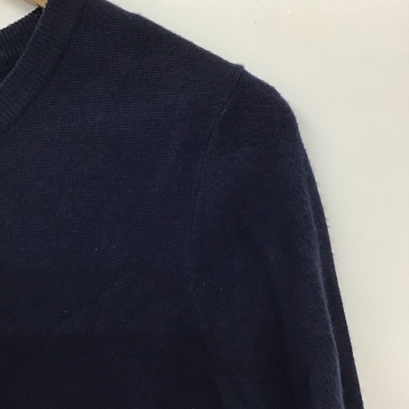 マウジー MOUSSY ニット、セーター 半袖 0108ac70-6400 プルオーバー7分袖ニット セーター 半袖ニットカットソー FREE 無地 紺 / ネイビー /  レディース USED 古着 中古 10136260