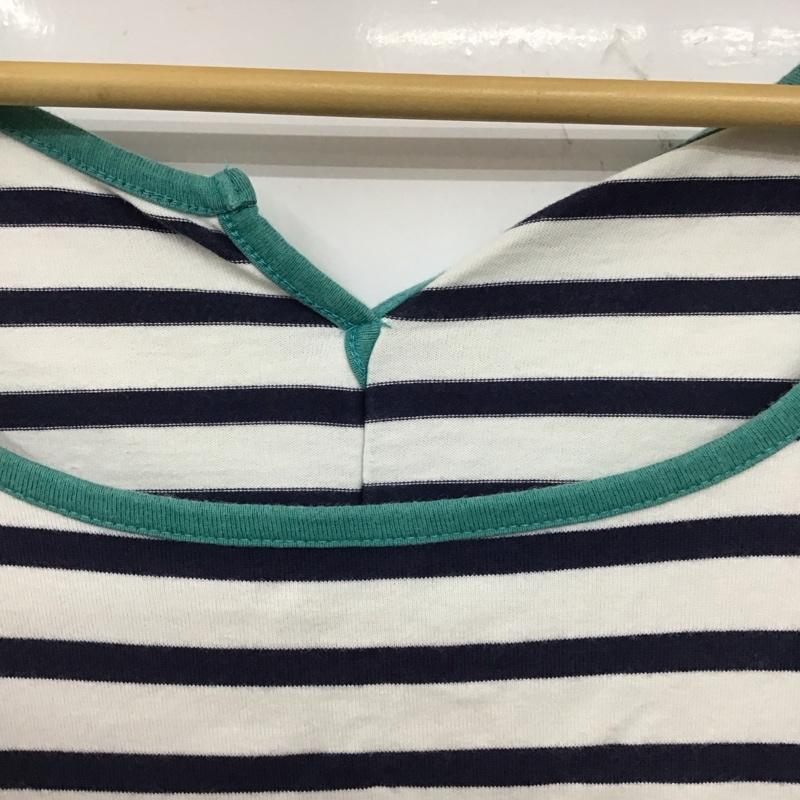 ジルスチュアート JILLSTUART カットソー 半袖 半袖カットソー プリントTシャツ ボーダー FREE ボーダー柄 白 / ホワイト / X 紺 / ネイビー /  レディース USED 古着 中古 10136263