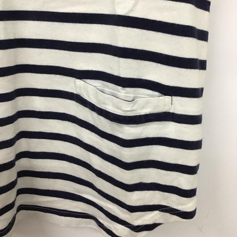ジルスチュアート JILLSTUART カットソー 半袖 半袖カットソー プリントTシャツ ボーダー FREE ボーダー柄 白 / ホワイト / X 紺 / ネイビー /  レディース USED 古着 中古 10136263
