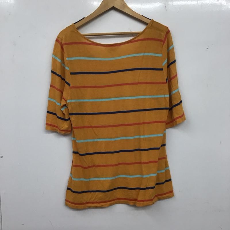 ロデオクラウンズ Rodeo Crowns Tシャツ 半袖 半袖カットソー プリントTシャツ クルーネックカットソー 1 ボーダー柄 マルチカラー / マルチカラー /  レディース USED 古着 中古 10136266