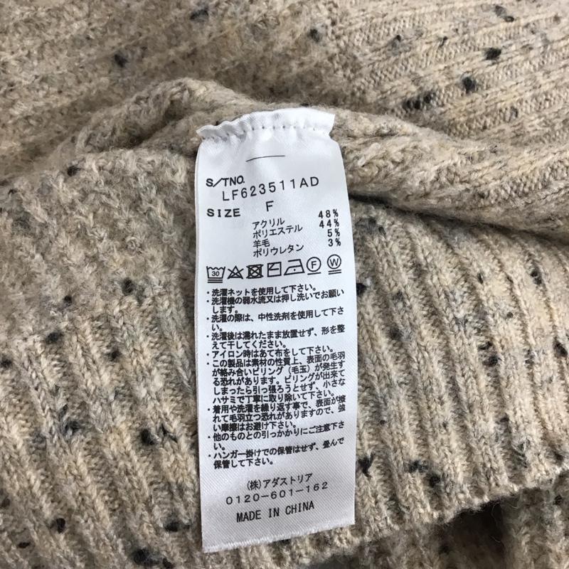 ローリーズファーム LOWRYS FARM ニット、セーター 長袖 lf623511ad ニットアシメカタボタンネップLS 長袖ニット FREE 総柄 マルチカラー / マルチカラー /  レディース USED 古着 中古 10136288