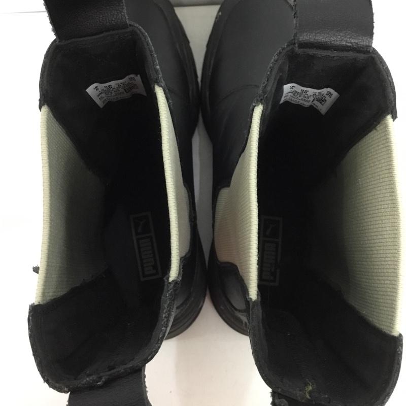 プーマ PUMA ブーツ 一般 386272-03 MAYZE STACK CHELSEA サイドゴア 25cm 25.0cm ロゴ、文字 黒 / ブラック /  レディース USED 古着 中古 10136303