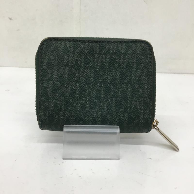 マイケルコース MICHAEL KORS 財布 コンパクト財布 総柄 緑 / グリーン /  レディース USED 古着 中古 10136314