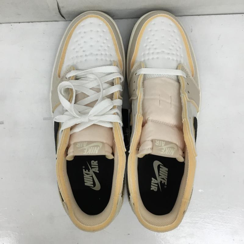 ナイキ NIKE スニーカー スニーカー DV0982-100 Nike Air Jordan 1 Low OG EX Coconut Milk ホワイト アンド ココナッツ ミルク 27.0cm ロゴ、文字 白 / ホワイト / X ベージュ / ベージュ /  メンズ USED 古着 中古 10136325