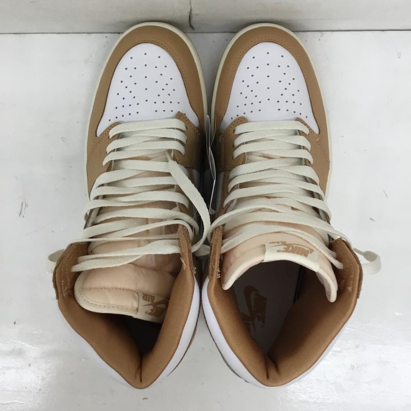 ナイキ NIKE スニーカー スニーカー FN6622-201 Women s AIR JORDAN エアジョーダン ナイキ ウィメンズ エアジョーダン1 レトロ ハイ OG プラリネ 28.5cm ロゴ、文字 白 / ホワイト / X 茶 / ブラウン /  メンズ USED 古着 中古 10136330