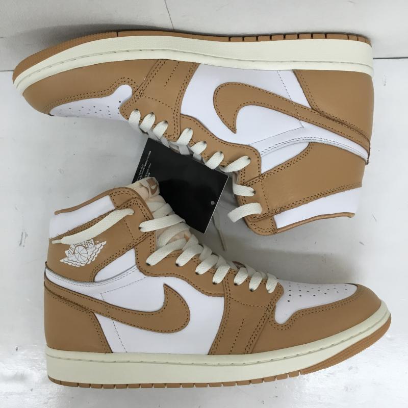 ナイキ NIKE スニーカー スニーカー FN6622-201 Women s AIR JORDAN エアジョーダン ナイキ ウィメンズ エアジョーダン1 レトロ ハイ OG プラリネ 28.5cm ロゴ、文字 白 / ホワイト / X 茶 / ブラウン /  メンズ USED 古着 中古 10136330