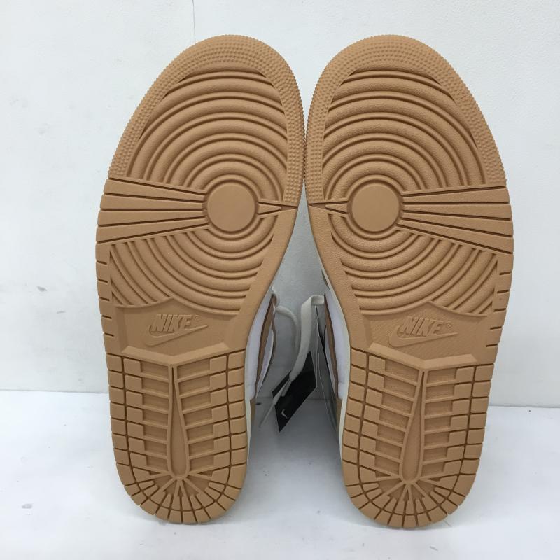 ナイキ NIKE スニーカー スニーカー FN6622-201 Women s AIR JORDAN エアジョーダン ナイキ ウィメンズ エアジョーダン1 レトロ ハイ OG プラリネ 28.5cm ロゴ、文字 白 / ホワイト / X 茶 / ブラウン /  メンズ USED 古着 中古 10136330