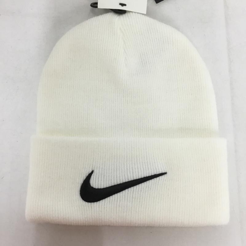 ステューシー STUSSY 帽子 ニット帽 CV8961-121 NIKE Cuffed Beanie タグ付き ロゴ、文字 白 / ホワイト /  メンズ USED 古着 中古 10136335