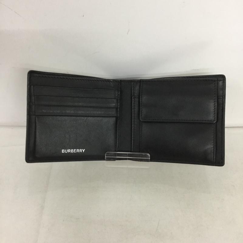 バーバリー BURBERRY 財布 二つ折り チェック ベージュ / ベージュ / X 白 / ホワイト / X 黒 / ブラック / X 赤 / レッド /  メンズ USED 古着 中古 10136343