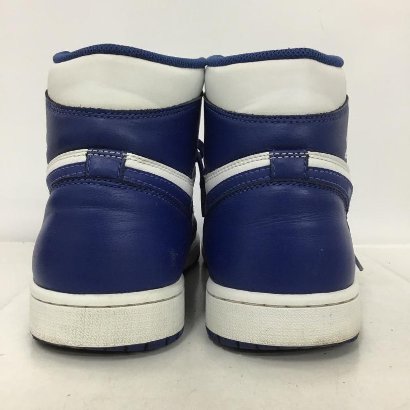 ナイキ NIKE スニーカー スニーカー 555088-127 AIR JORDAN 1 RETRO HIGH OG 28.5cm 28.5cm ロゴ、文字 白 / ホワイト / X 青 / ブルー /  メンズ USED 古着 中古 10136379