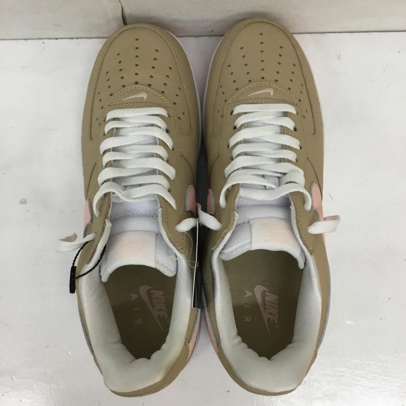 ナイキ NIKE スニーカー スニーカー 845053-201 Air Force 1 Low Retro Linen エアフォース１ リネン 28.0cm ロゴ、文字 白 / ホワイト / X 茶 / ブラウン / X 桃 / ピンク /  メンズ USED 古着 中古 10136411