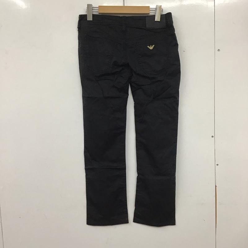 アルマーニジーンズ ARMANI JEANS パンツ デニム、ジーンズ スリムパンツ ストレッチパンツ カジュアルパンツ 27インチ 無地 黒 / ブラック /  レディース USED 古着 中古 10136415