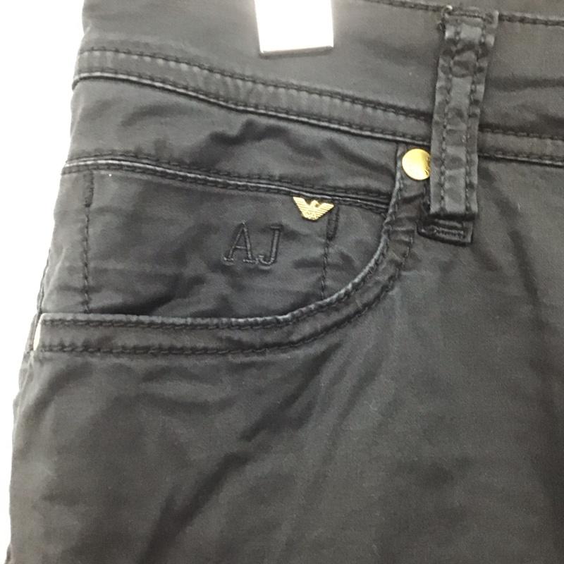 アルマーニジーンズ ARMANI JEANS パンツ デニム、ジーンズ スリムパンツ ストレッチパンツ カジュアルパンツ 27インチ 無地 黒 / ブラック /  レディース USED 古着 中古 10136415