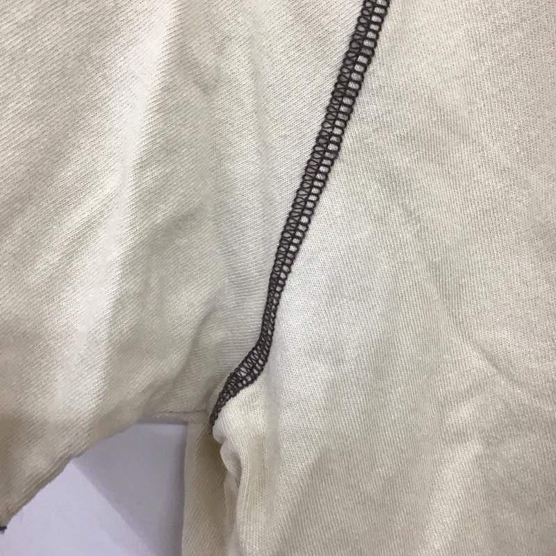 エヘカソポ ehka sopo Tシャツ 半袖 fld-1210182 コントラストステッチラグランTシャツ クルーネックカットソー FREE 無地 ベージュ / ベージュ /  レディース USED 古着 中古 10136426