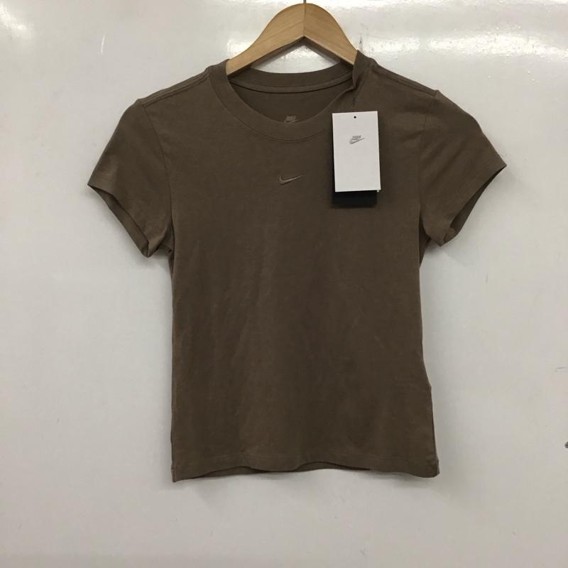 ナイキ NIKE Tシャツ 半袖 fv5509-233 スポーツウェアチルニット 半袖カットソー スポーツウェア XS ロゴ、文字 茶 / ブラウン /  レディース USED 古着 中古 10136438