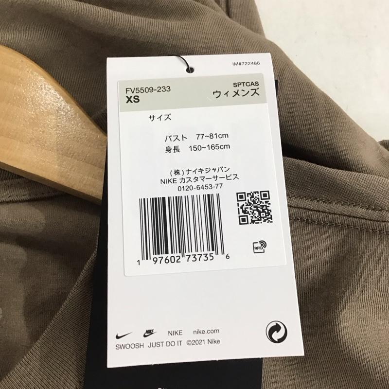ナイキ NIKE Tシャツ 半袖 fv5509-233 スポーツウェアチルニット 半袖カットソー スポーツウェア XS ロゴ、文字 茶 / ブラウン /  レディース USED 古着 中古 10136438