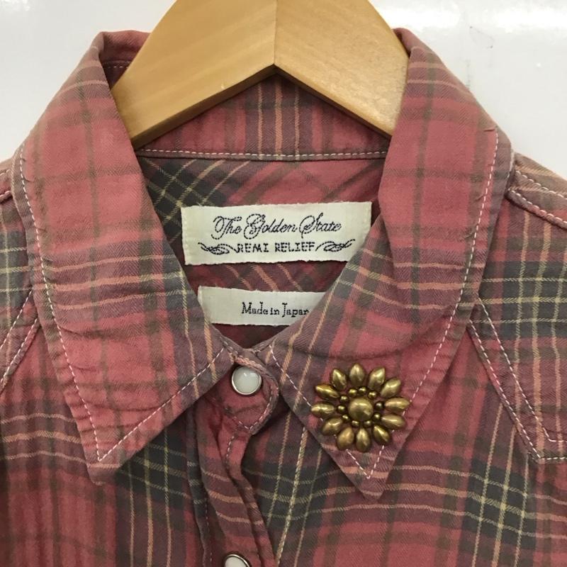 レミ レリーフ REMI RELIEF シャツ、ブラウス 長袖 長袖シャツ チェックシャツ カラーシャツ S チェック マルチカラー / マルチカラー /  レディース USED 古着 中古 10136449