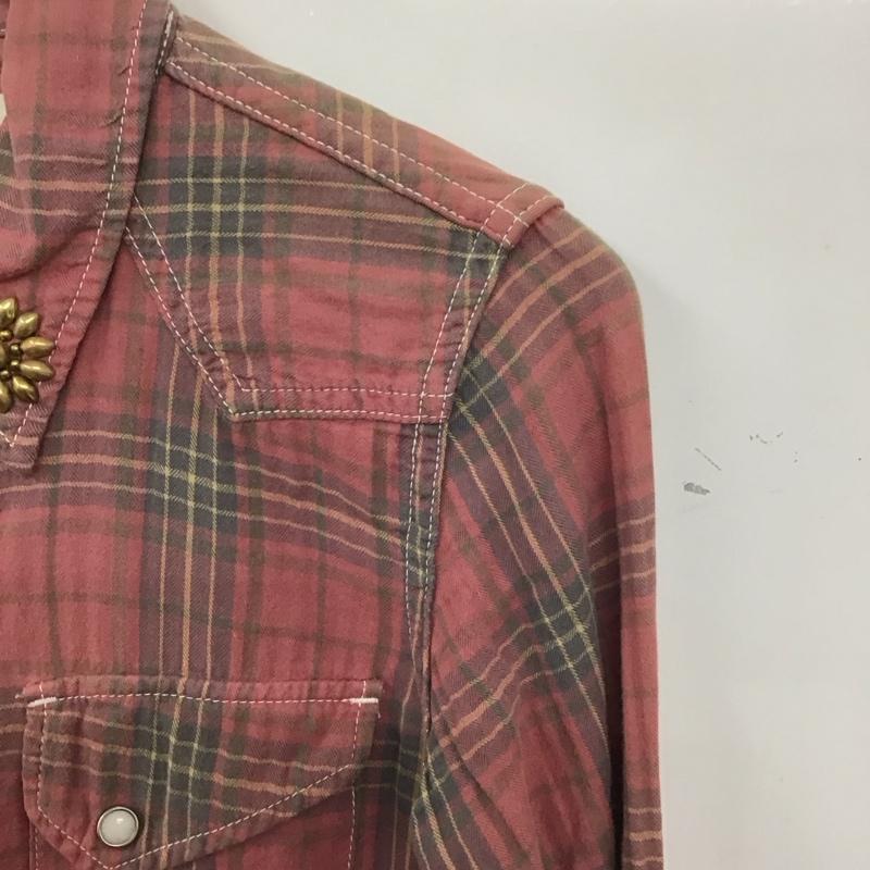 レミ レリーフ REMI RELIEF シャツ、ブラウス 長袖 長袖シャツ チェックシャツ カラーシャツ S チェック マルチカラー / マルチカラー /  レディース USED 古着 中古 10136449