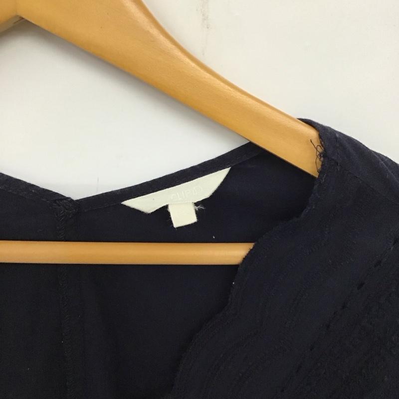 スタディオクリップ studio CLIP カットソー 半袖 半袖カットソー 無地Tシャツ Vネックカットソー M 総柄 紺 / ネイビー /  レディース USED 古着 中古 10136455