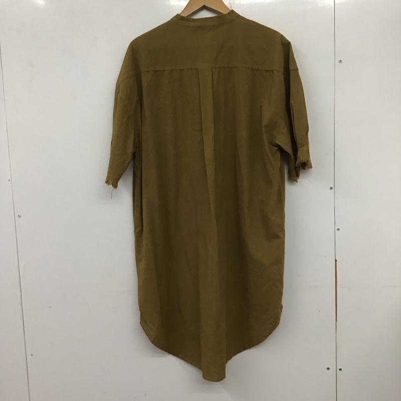 カケラアンドトランクイル KAKELAandTRANQUIL ワンピース ひざ丈スカート FREE 無地 茶 / ブラウン /  レディース USED 古着 中古 10136465