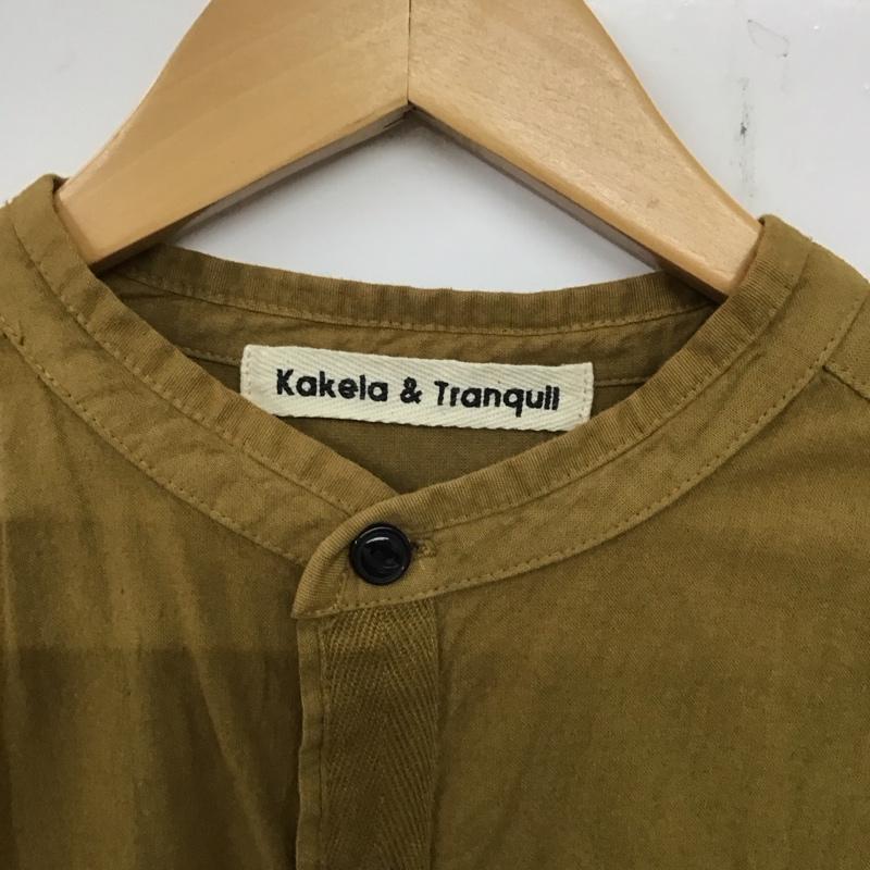 カケラアンドトランクイル KAKELAandTRANQUIL ワンピース ひざ丈スカート FREE 無地 茶 / ブラウン /  レディース USED 古着 中古 10136465