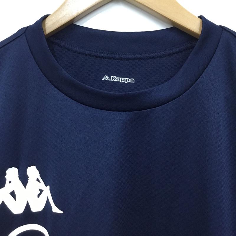 カッパ Kappa Tシャツ 半袖 KF812TS25 半袖プラクティスシャツ タグ付き L ロゴ、文字 紺 / ネイビー /  メンズ USED 古着 中古 10136484