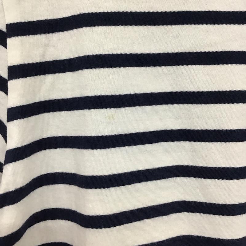 セントジェームス SAINT JAMES Tシャツ 半袖 S ボーダー柄 白 / ホワイト / X 紺 / ネイビー /  レディース USED 古着 中古 10136498