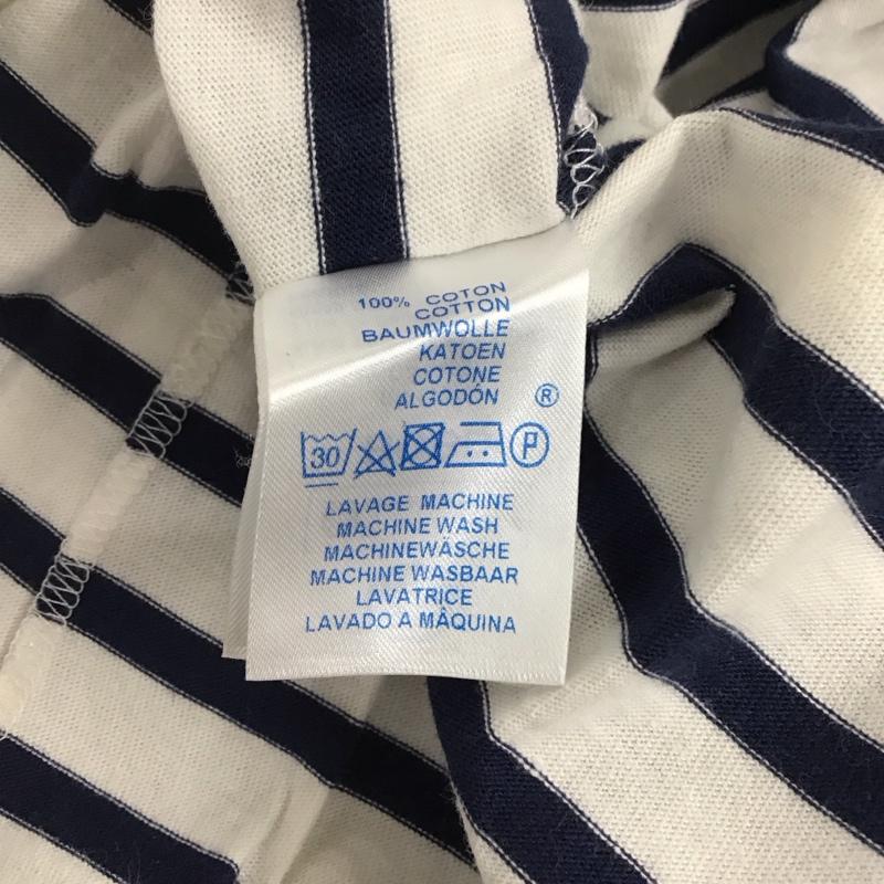 セントジェームス SAINT JAMES Tシャツ 半袖 S ボーダー柄 白 / ホワイト / X 紺 / ネイビー /  レディース USED 古着 中古 10136498