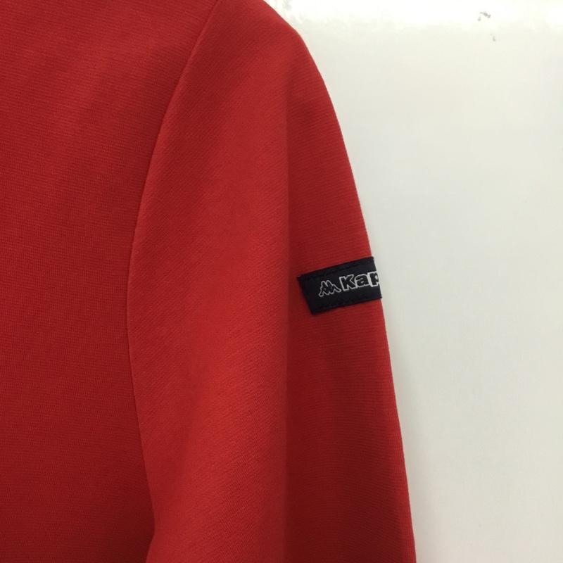 カッパ Kappa Tシャツ 長袖 KG962LS76 ハーフジップ 消臭 タグ付き L ワンポイント 赤 / レッド /  メンズ USED 古着 中古 10136499