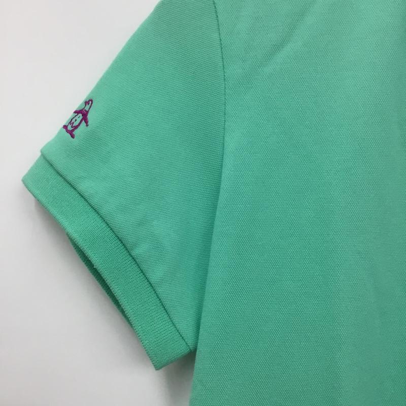 マンシングウェア Munsingwear ポロシャツ 半袖 MGWNGA03 UVカット タグ付き WWF M ワンポイント 薄緑 / ライトグリーン /  レディース USED 古着 中古 10136500