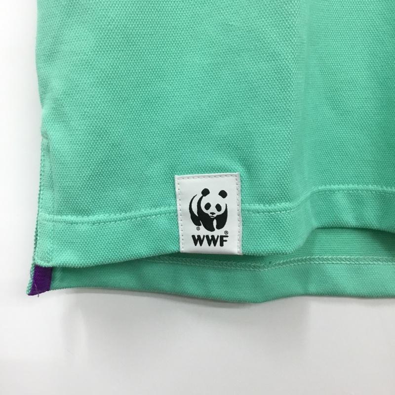 マンシングウェア Munsingwear ポロシャツ 半袖 MGWNGA03 UVカット タグ付き WWF M ワンポイント 薄緑 / ライトグリーン /  レディース USED 古着 中古 10136500