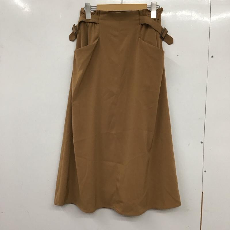 ビームス ハート BEAMS HEART スカート ロングスカート M 無地 茶 / ブラウン /  レディース USED 古着 中古 10136501